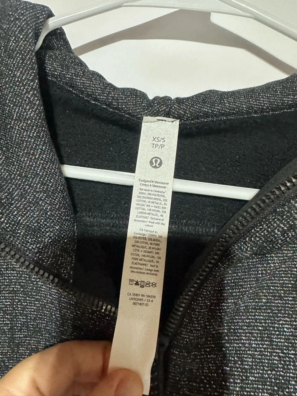 Lululemon Athletica Scuba Oversized Half Zip Hoodie- Sparkle